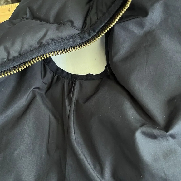 J. Crew‎ Womens Down Fill Puff Quilted Vest XS Navy Blue Full Zip Pockets Preppy - Picture 9 of 14